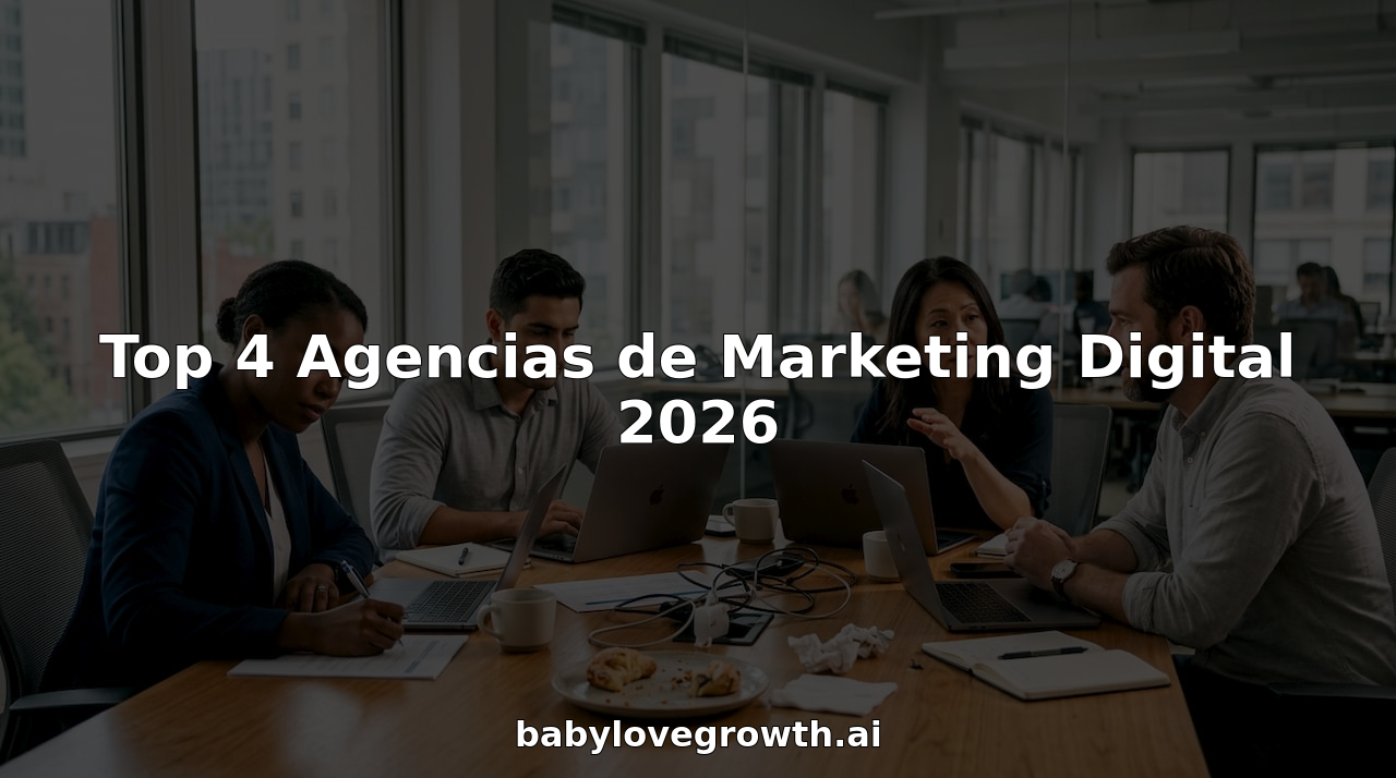 El equipo de la agencia de marketing reunido en la oficina