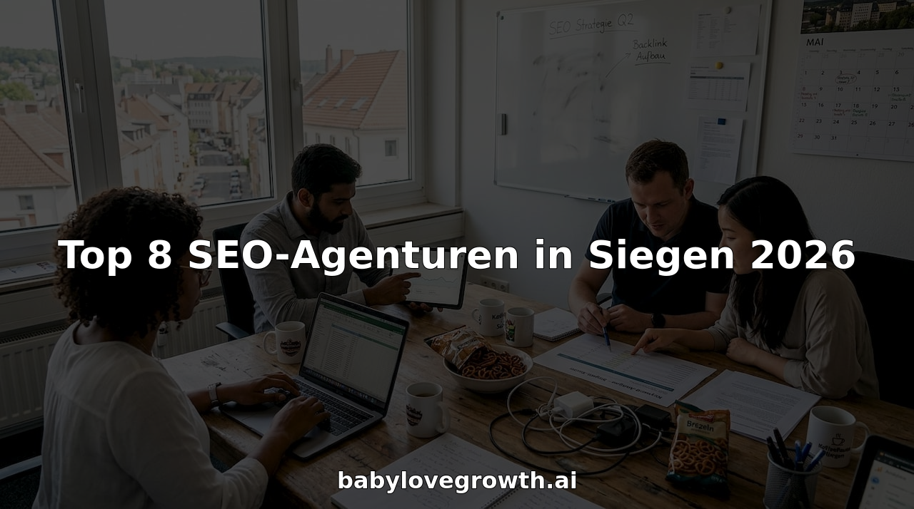 Das SEO-Team arbeitet gemeinsam im Siegener Stadtbüro an neuen Strategien.