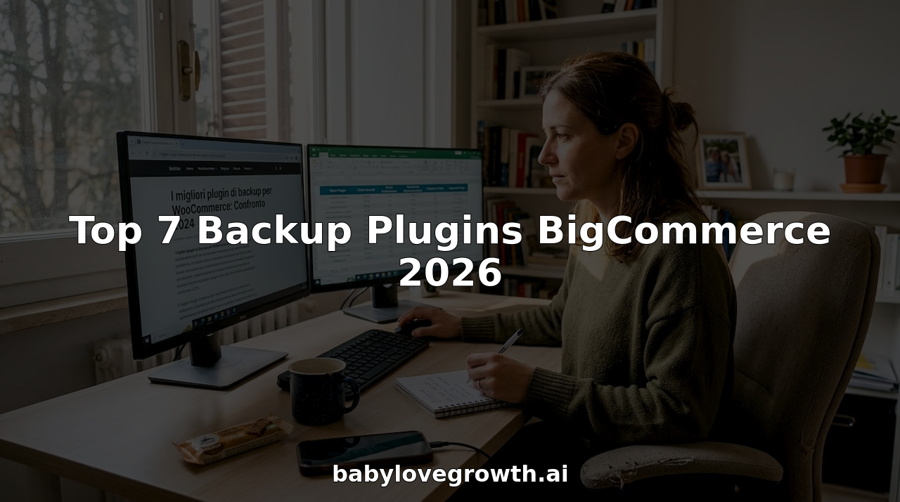 Un ecommerce manager seduto alla scrivania mentre cerca i migliori plugin per il backup, valutando soluzioni per garantire sicurezza ai dati del negozio online.