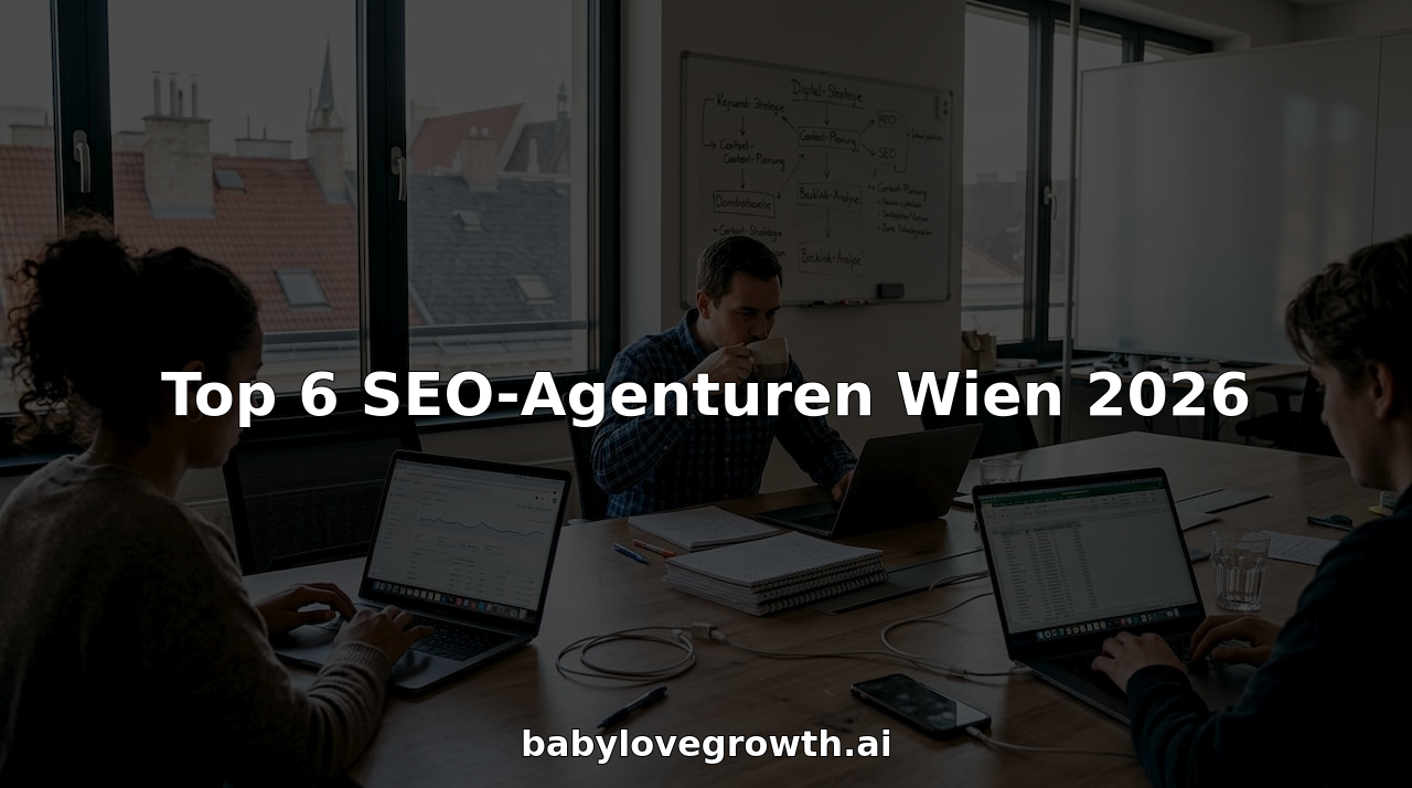 Ein SEO-Team arbeitet gemeinsam in einem modernen Coworking Space im Herzen Wiens und tauscht sich kreativ über neue Strategien aus.