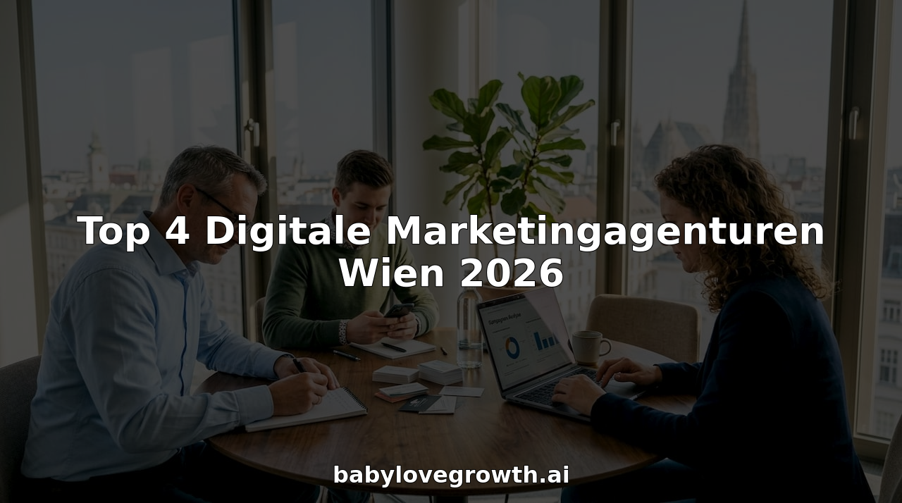 Das Marketing-Team in Wien arbeitet gemeinsam im Büro an neuen Ideen und Projekten.