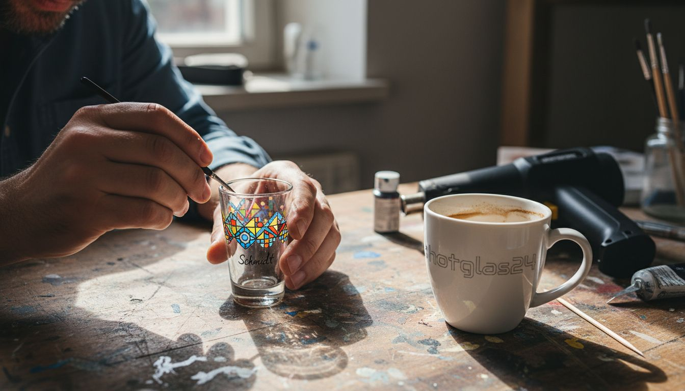 Individuelle Namens- und Motivgestaltung auf Glas