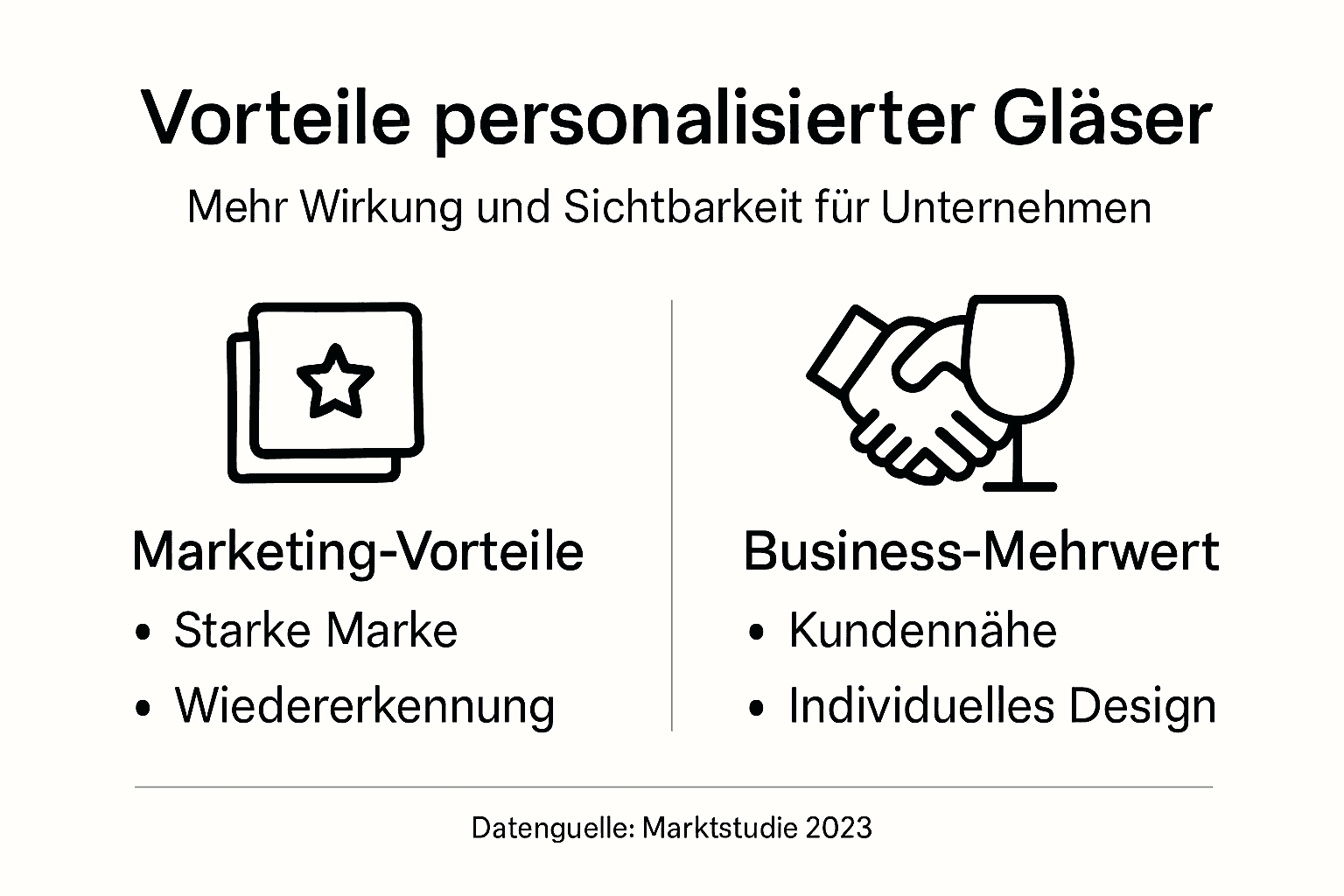 Infografik: Die Vorteile individuell angefertigter Gläser auf einen Blick