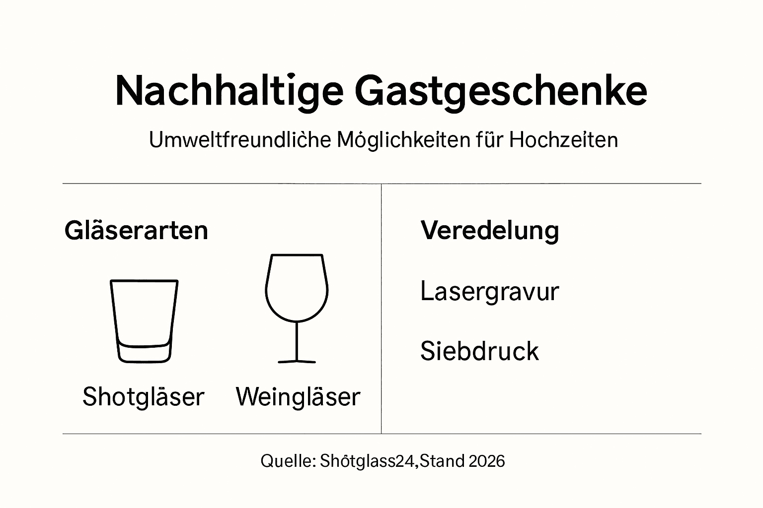 Nachhaltige Gastgeschenke auf einen Blick – unsere Infografik zeigt die besten Ideen
