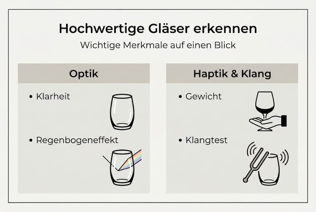 Übersicht: Worauf es bei hochwertigen Gläsern wirklich ankommt