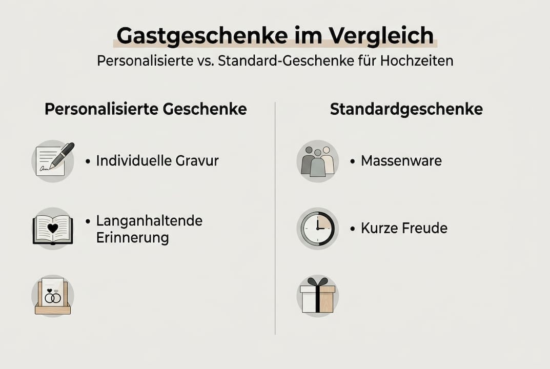 Infografik: Die Vorteile personalisierter Gastgeschenke auf einen Blick
