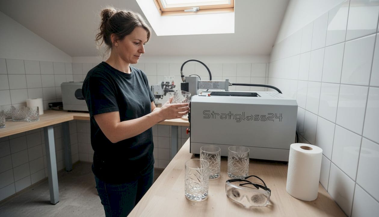 Glas lässt sich hervorragend mit einer Lasergravur individuell gestalten.