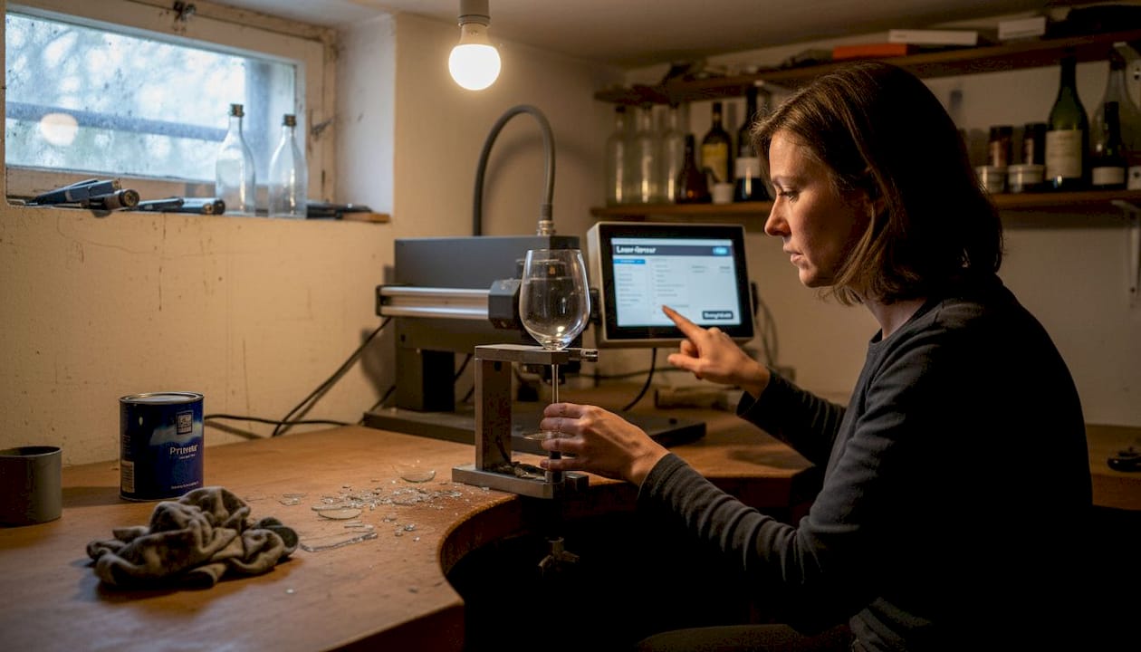 Lasergravur auf Glas: Optimale Einstellungen und Tipps für die Werkstatt