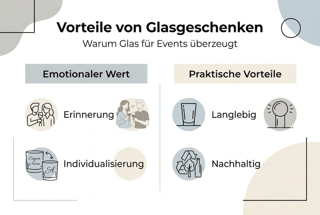 Infografik: Warum Glas das perfekte Geschenk für Events ist
