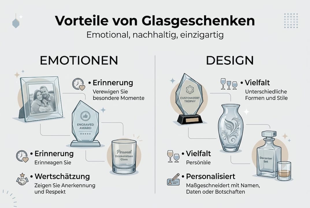 Infografik: Warum personalisierte Glasgeschenke immer gut ankommen