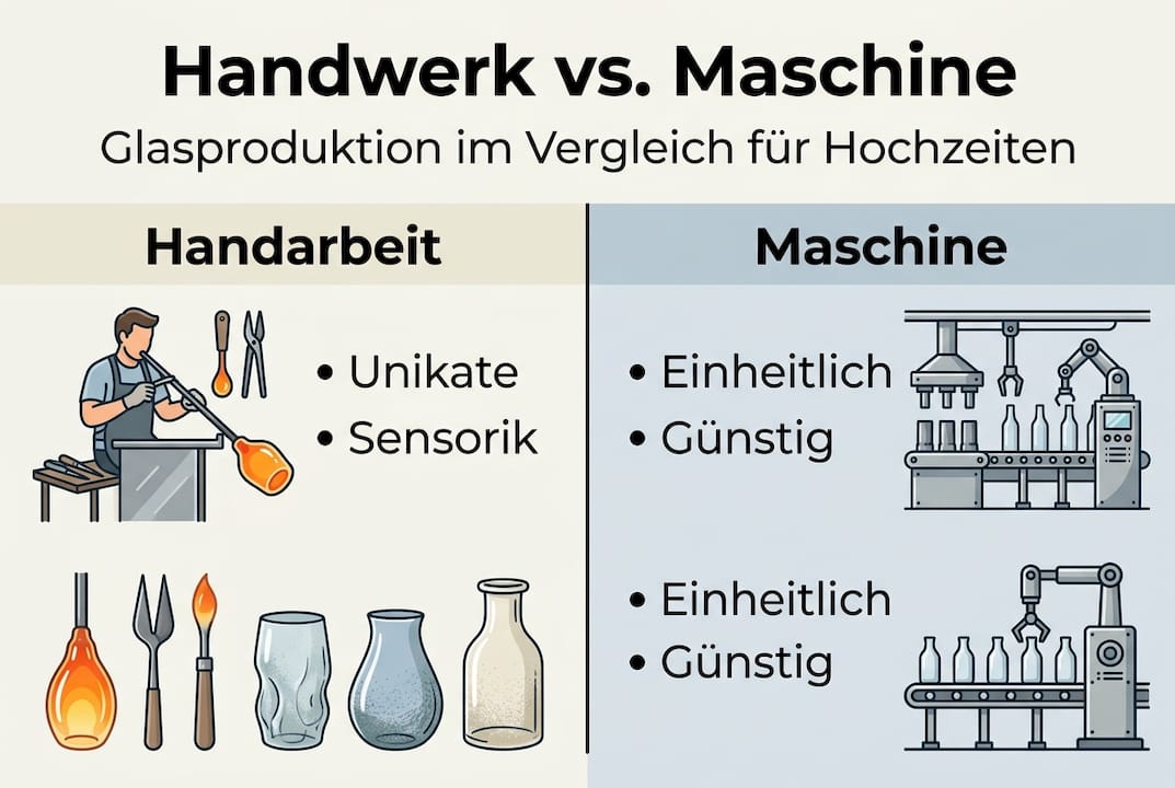 Infografik: Handwerk trifft Technik – ein direkter Vergleich