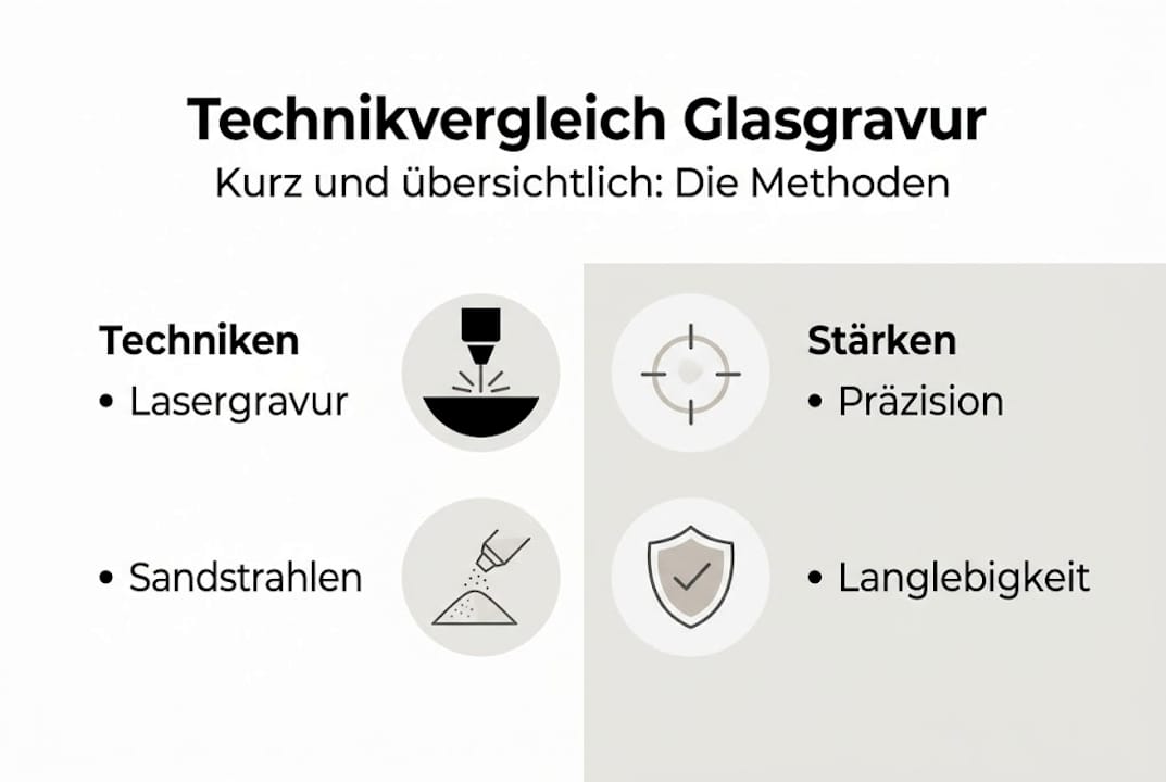 Infografik: Methoden und Vorteile der Glasgravur