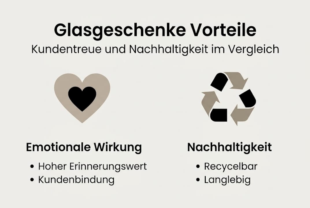 Infografik: Glasgeschenke – nachhaltig und voller Vorteile