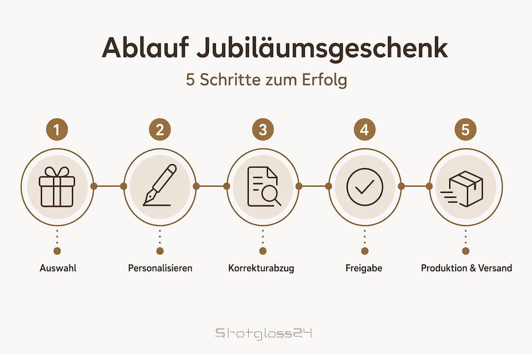 Übersicht: Die 5 wichtigsten Schritte beim Schenken – anschaulich erklärt