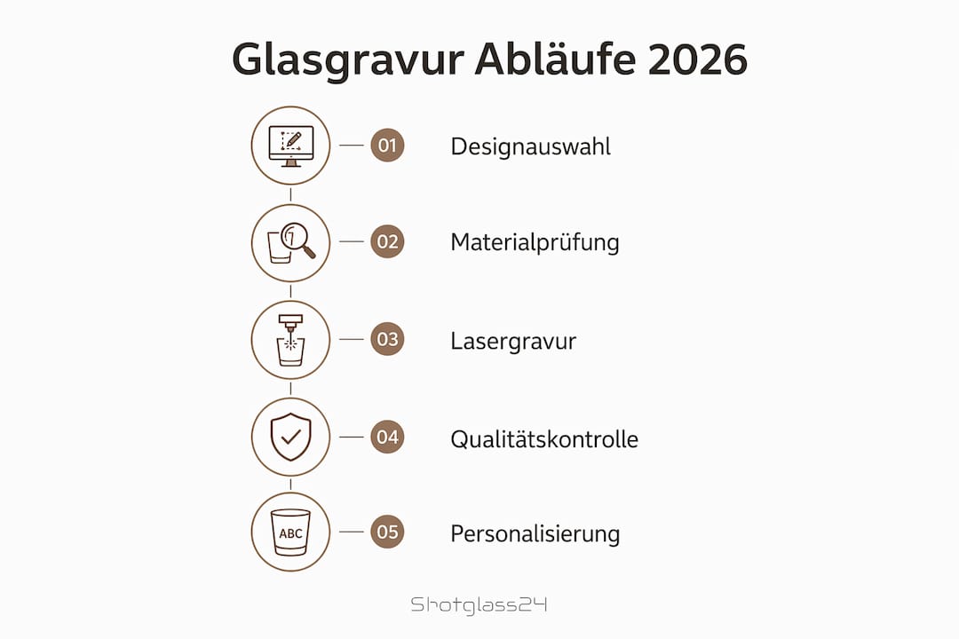Grafische Übersicht: So funktioniert der Glasgravur-Prozess im Jahr 2026