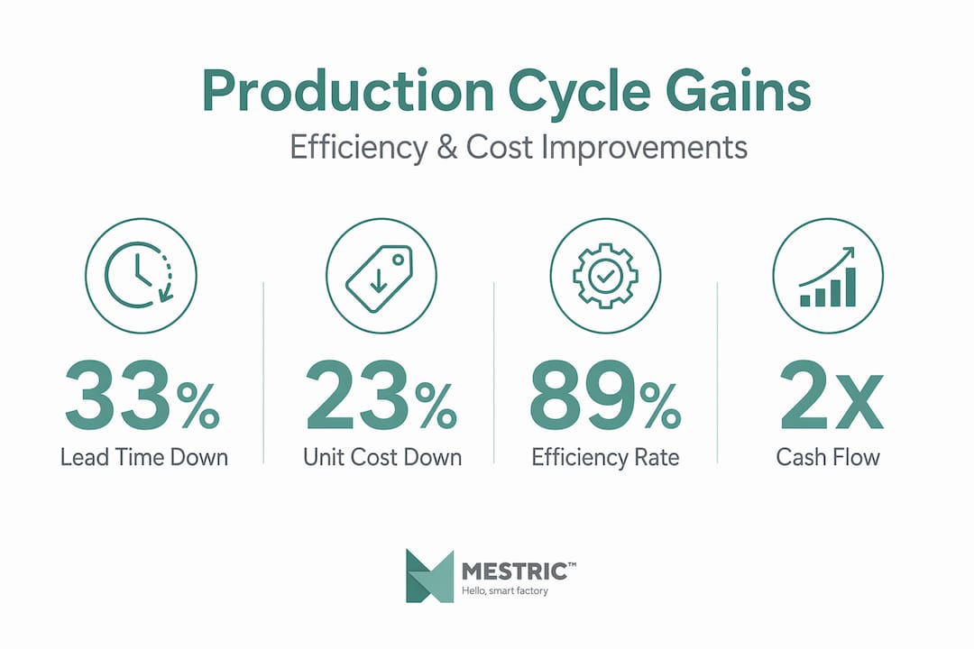 Infographic highlighting cycle optimisation statistics
