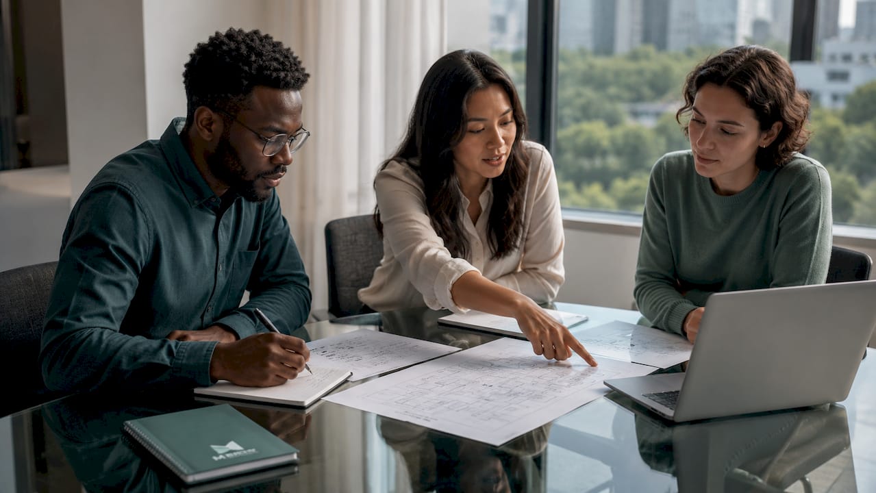 Team auditing manufacturing workflows collaboratively