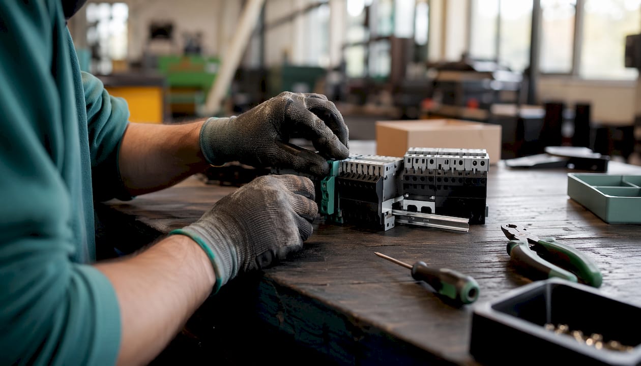 Roke sestavljajo modularni industrijski krmilni sistem