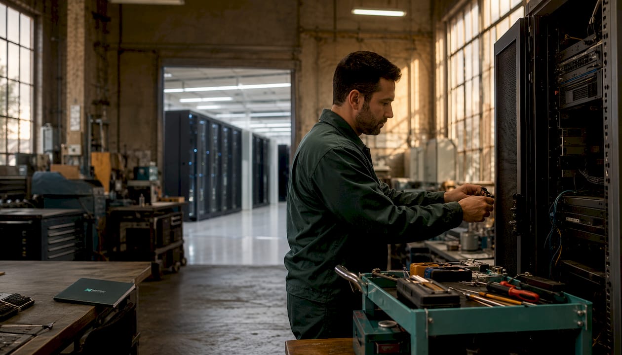 Contrast of cloud and on-premises manufacturing setups
