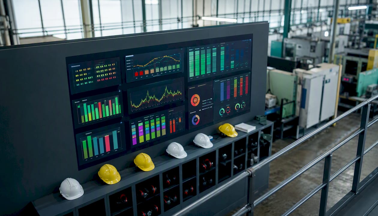 Visual task board on noisy manufacturing floor