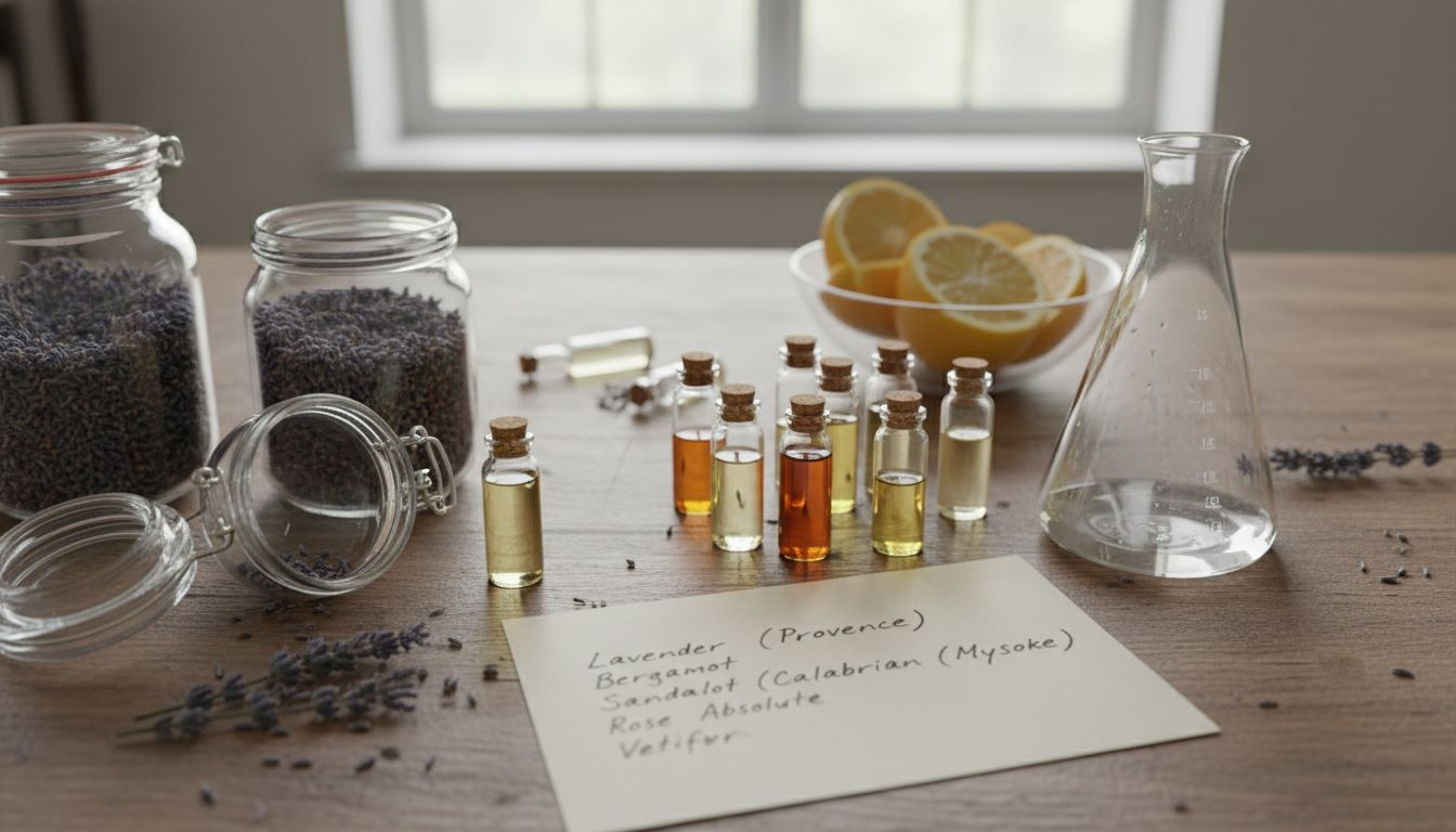 Botanical ingredients for cruelty-free perfume