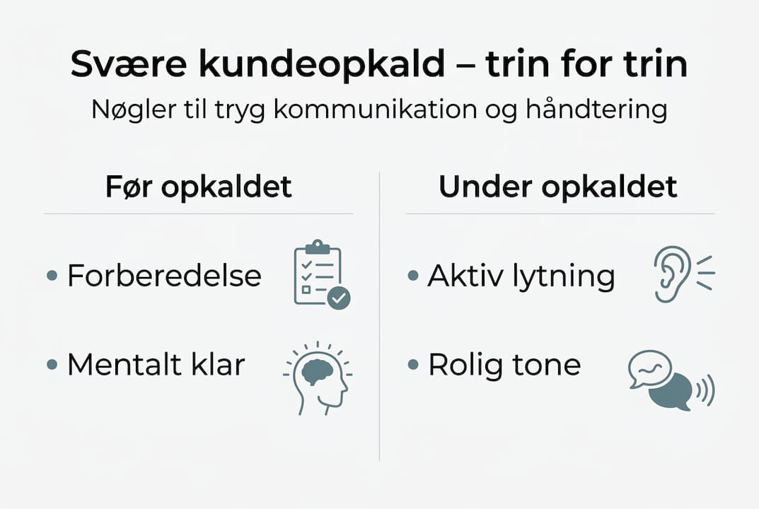 Grafisk guide: Sådan håndterer du kundeopkald – trin for trin