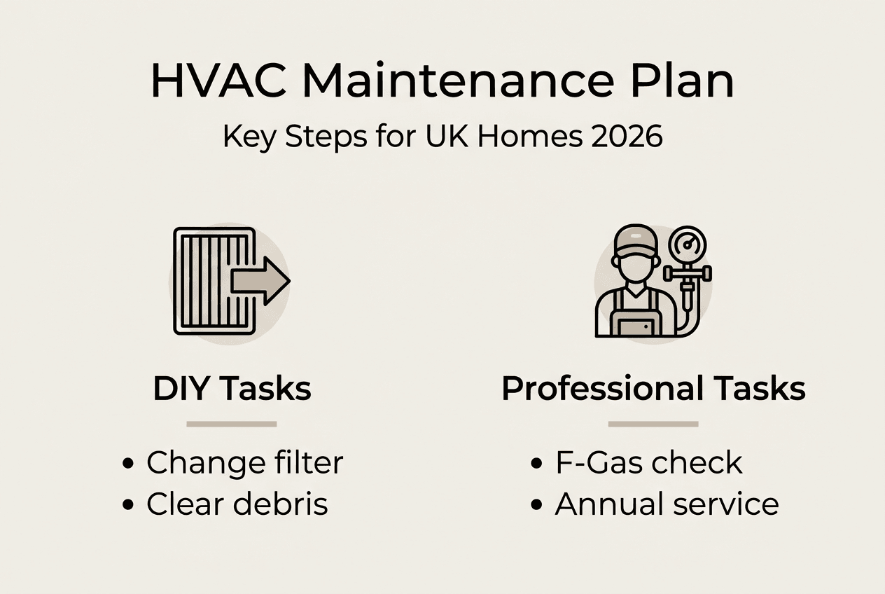 Infographic effective HVAC plan checklist UK