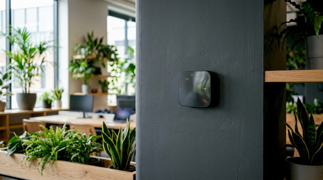 Smart sensor mounted in commercial office