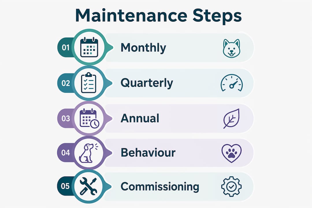 Infographic illustrating HVAC maintenance steps