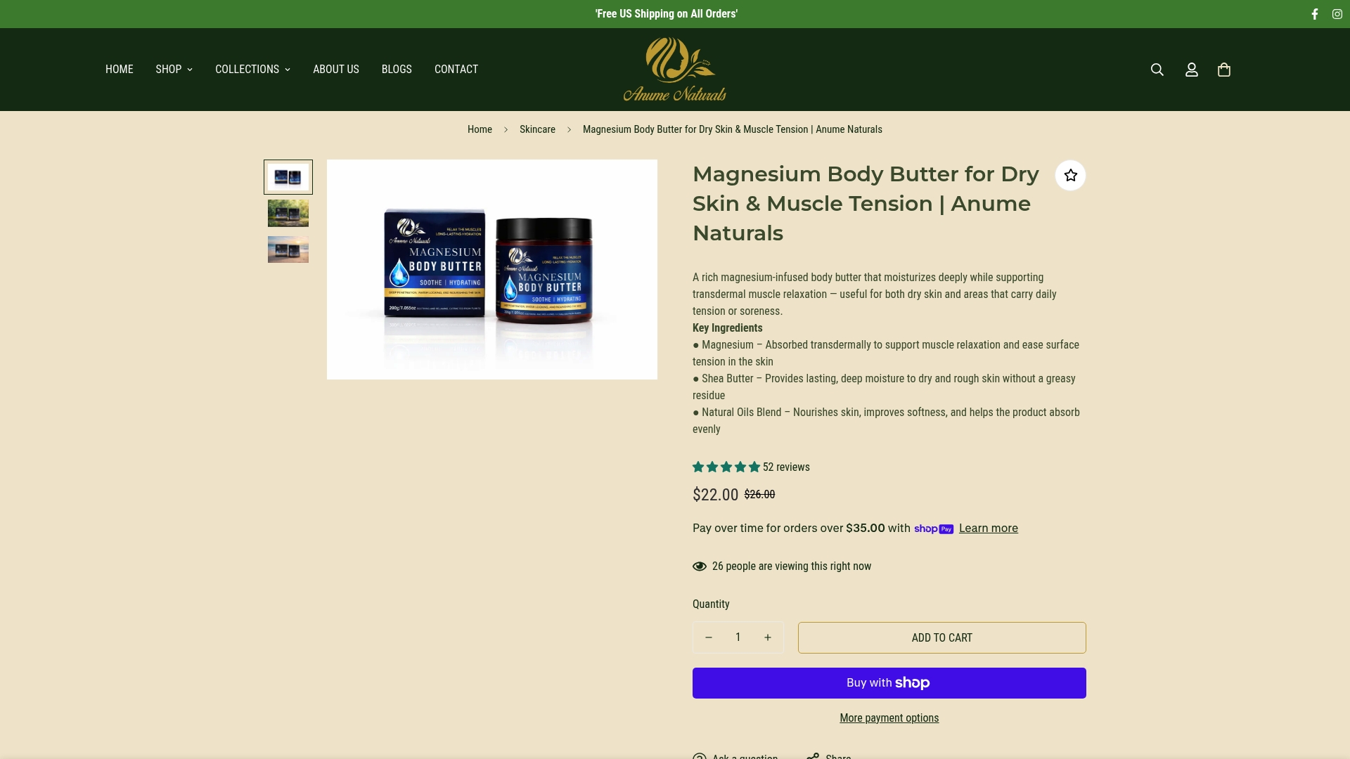 https://anumenaturals.com/products/magnesium-body-butter-for-dry-skin-muscle-tension-anume-naturals