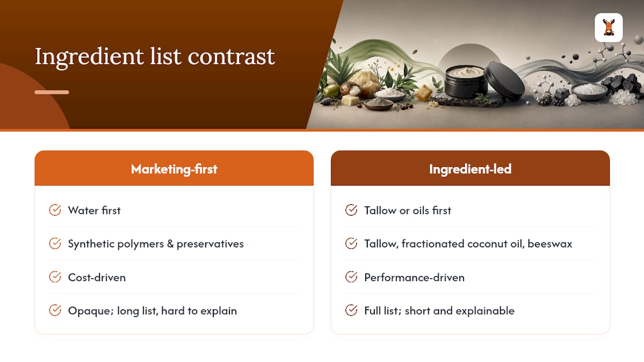 The ingredient list is the product — overview diagram