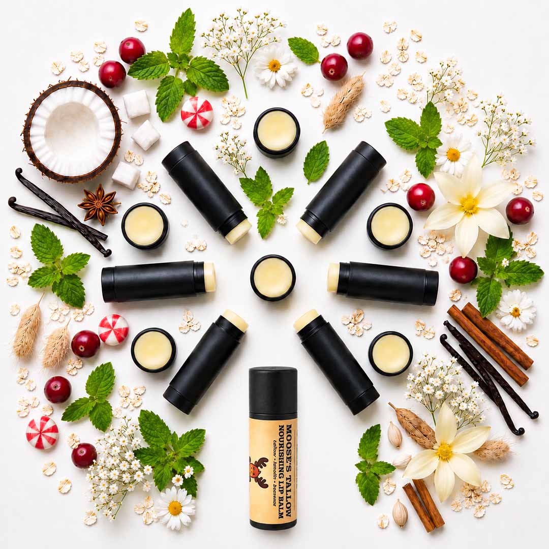 Beef Tallow Lip Balm for Dry & Chapped Lips