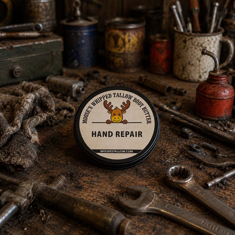 Beef Tallow Hand Cream for Dry, Cracked Hands