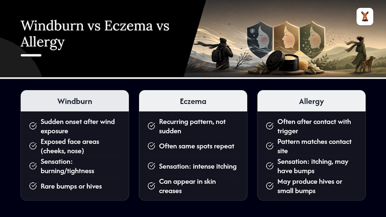 Is It Windburn, Eczema, or Something Else? — overview diagram