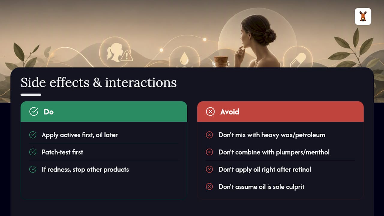 Potential Side Effects and Product Interactions — overview diagram