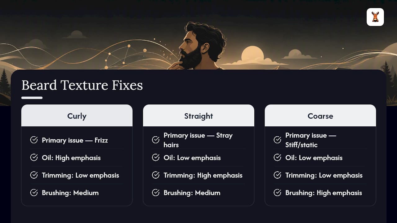 Comparison of beard textures and grooming approaches