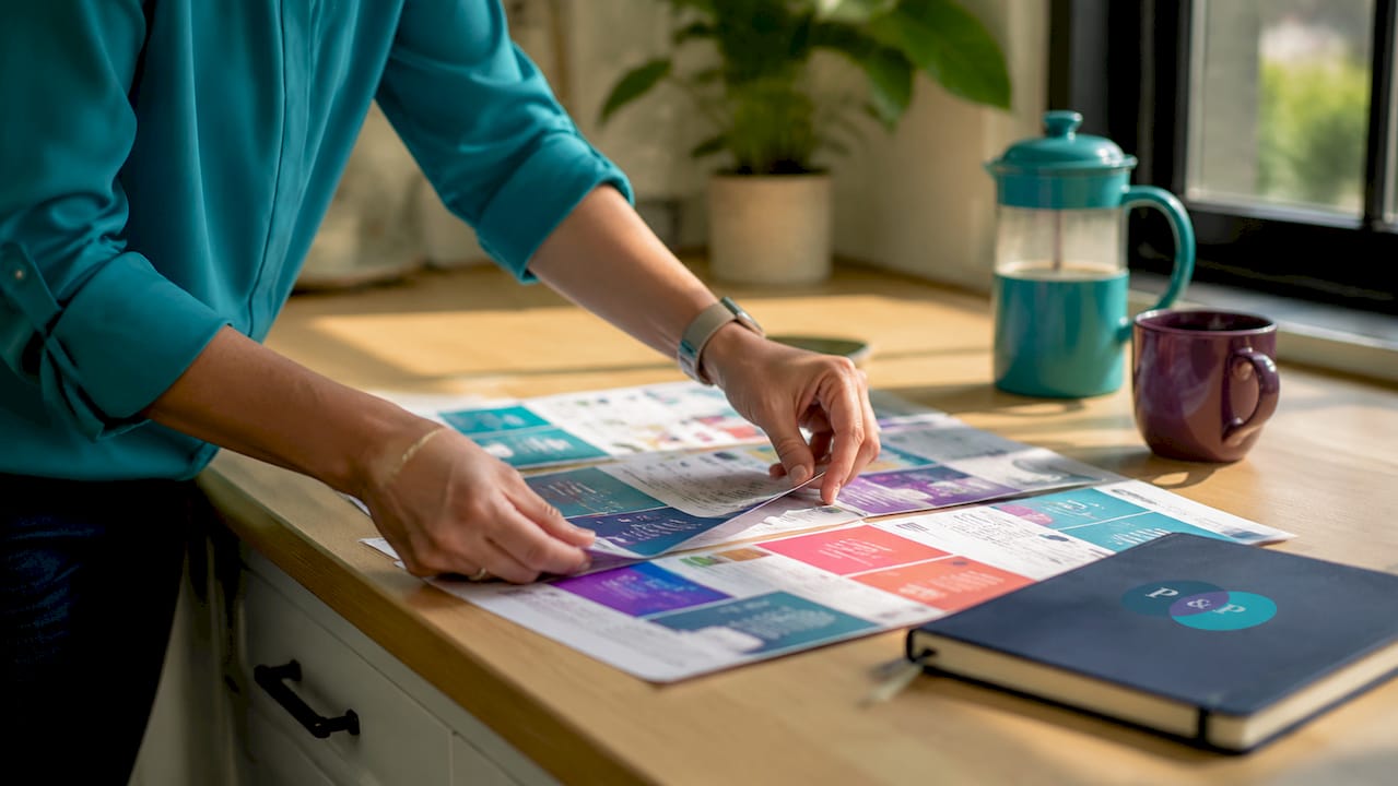 Hands sorting quality management system documents