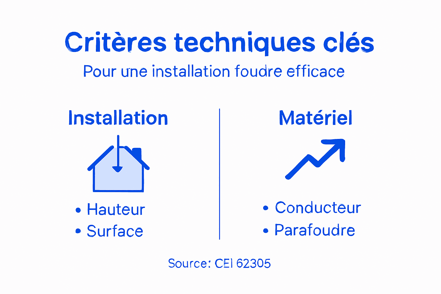 Infographie : les points clés pour une installation de protection contre la foudre réussie