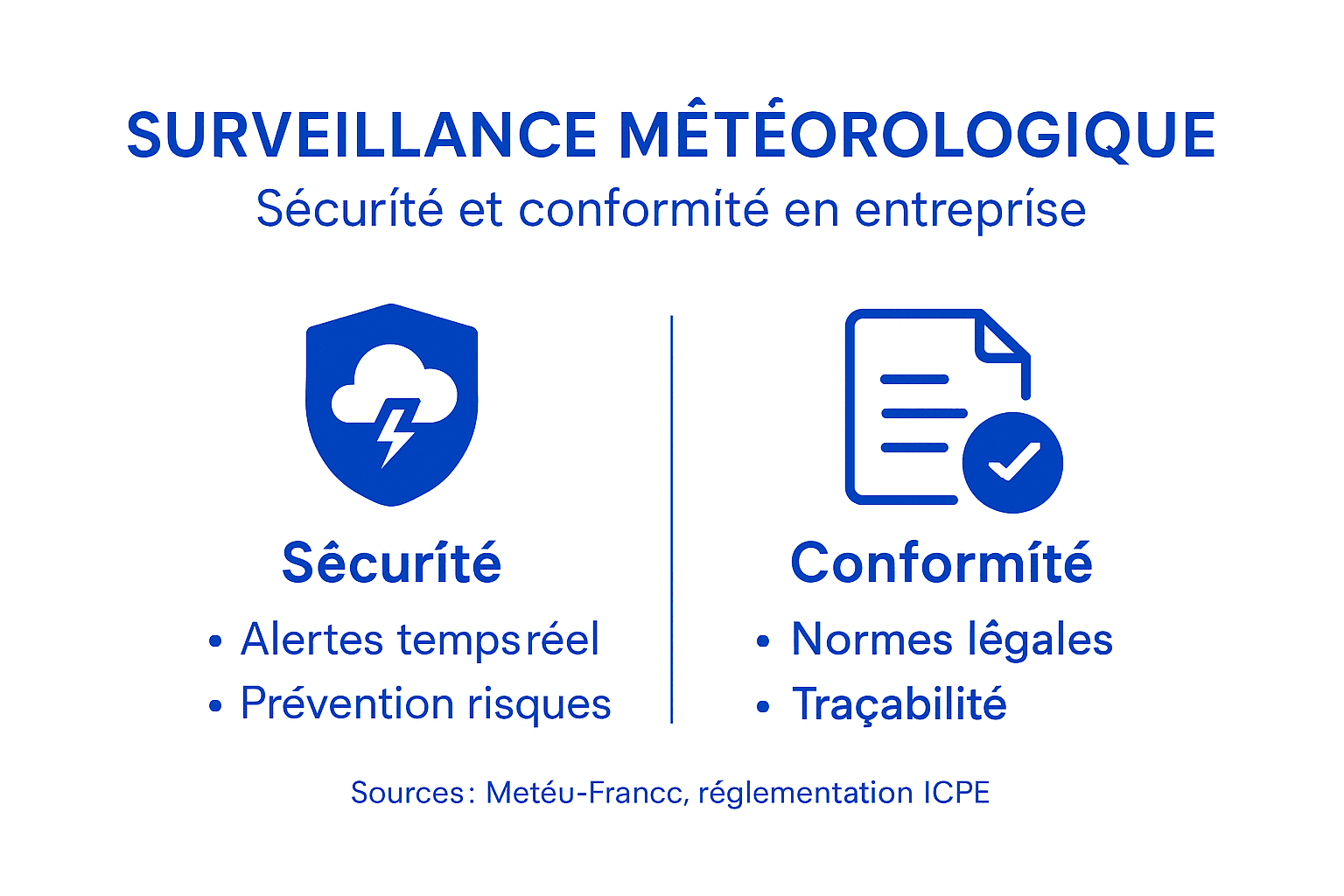 Principes clés de la veille météorologique en infographie
