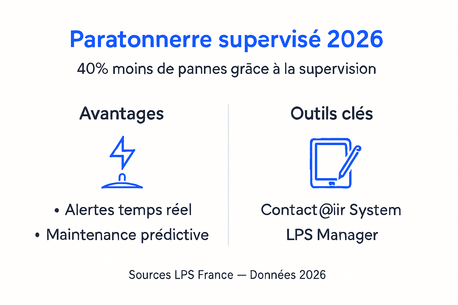Infographie : tout savoir sur la supervision des paratonnerres, ses atouts et les solutions disponibles