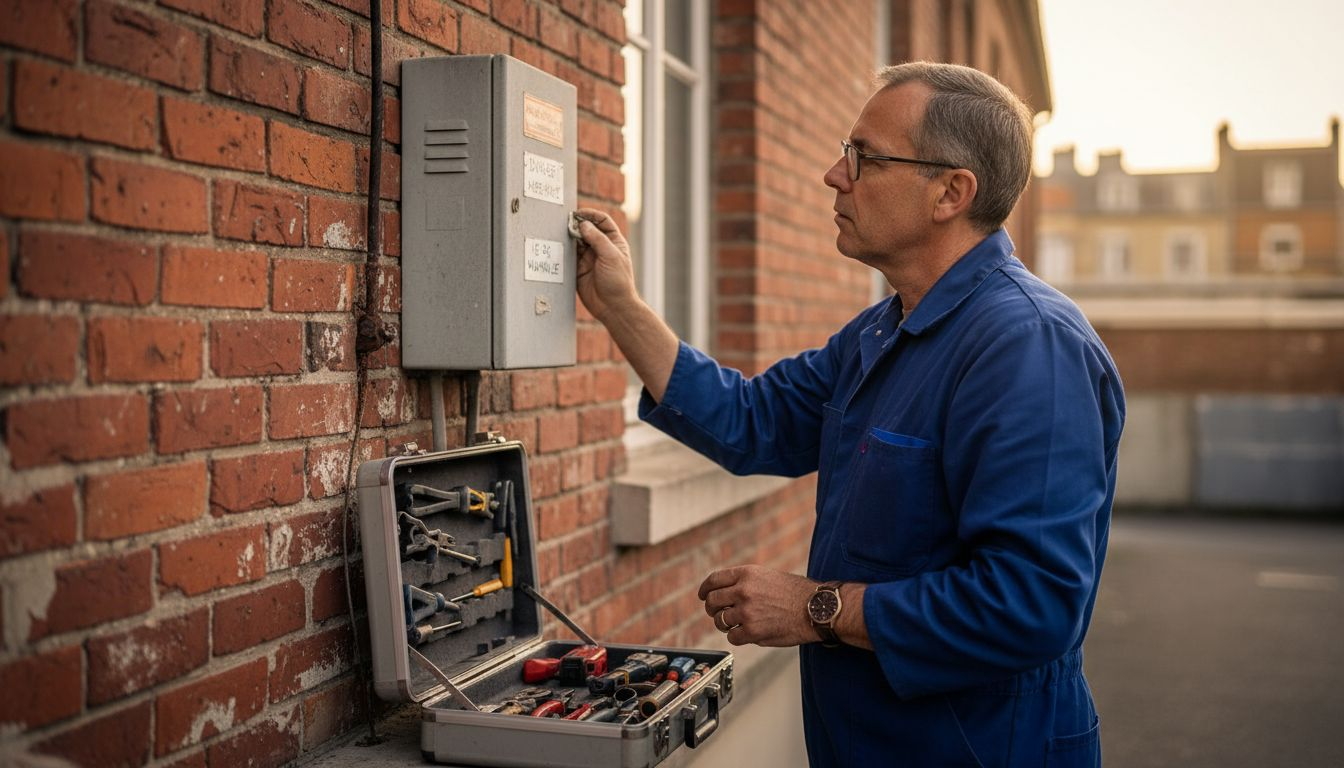 Contrôle d’un conducteur de mise à la terre présentant des signes de corrosion