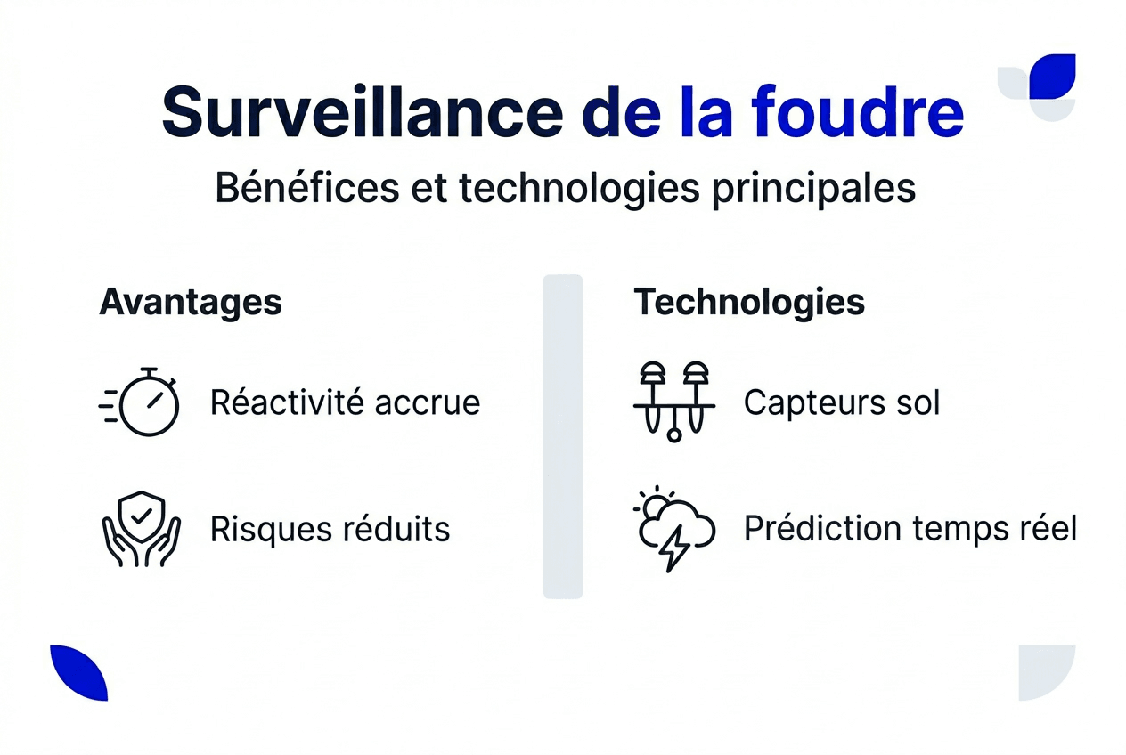 Infographie : les bénéfices et les solutions innovantes pour la surveillance de la foudre