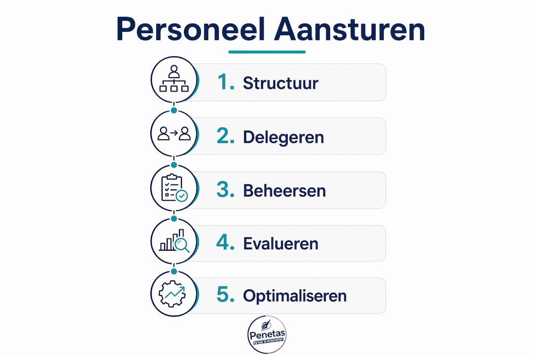 Infographic: de belangrijkste stappen voor effectief personeelsmanagement op een rij