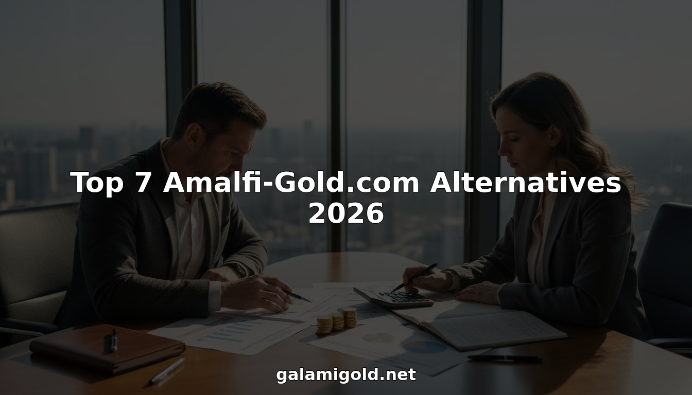 Two professionals comparing gold trading platforms