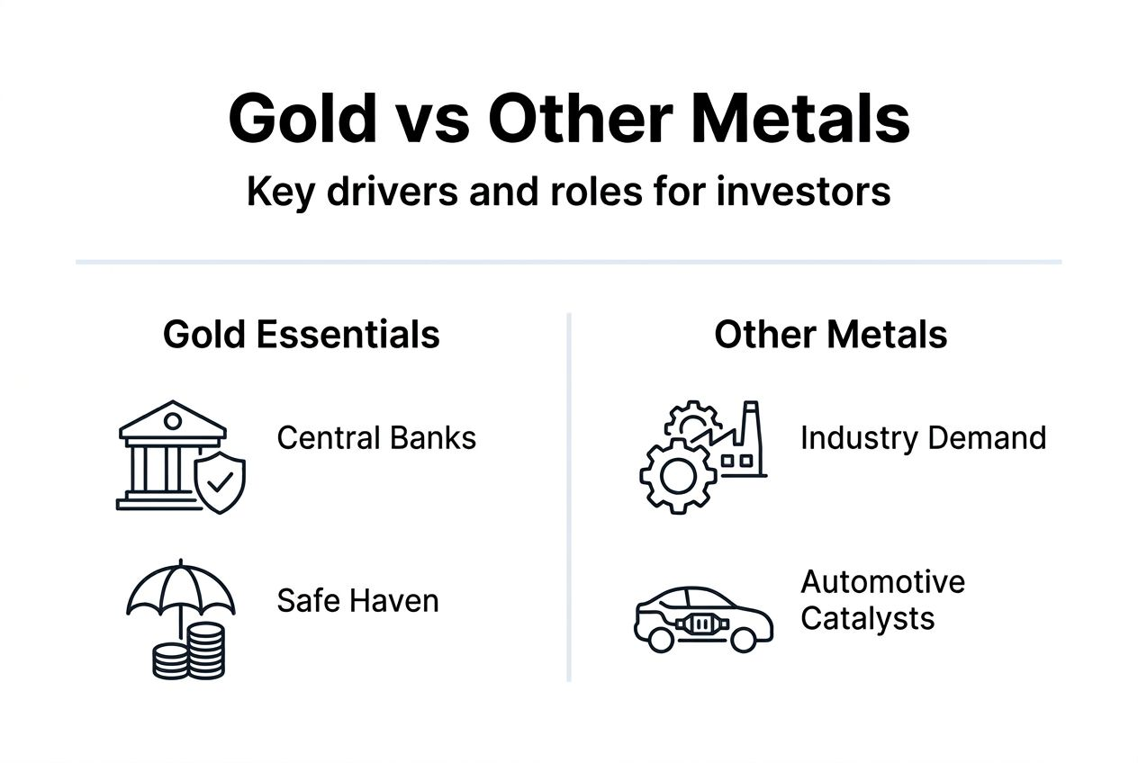 Infographic shows key gold and other metal drivers