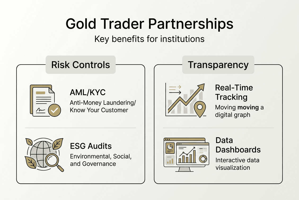 Infographic of partnership risk and transparency benefits