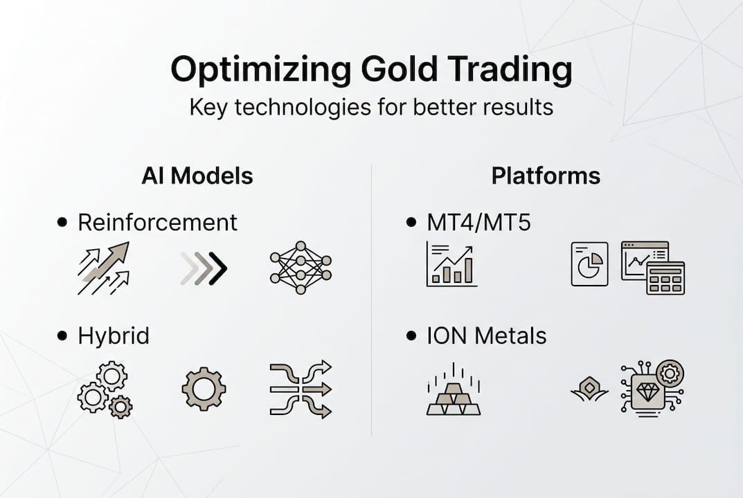 Infographic with AI models and platforms overview