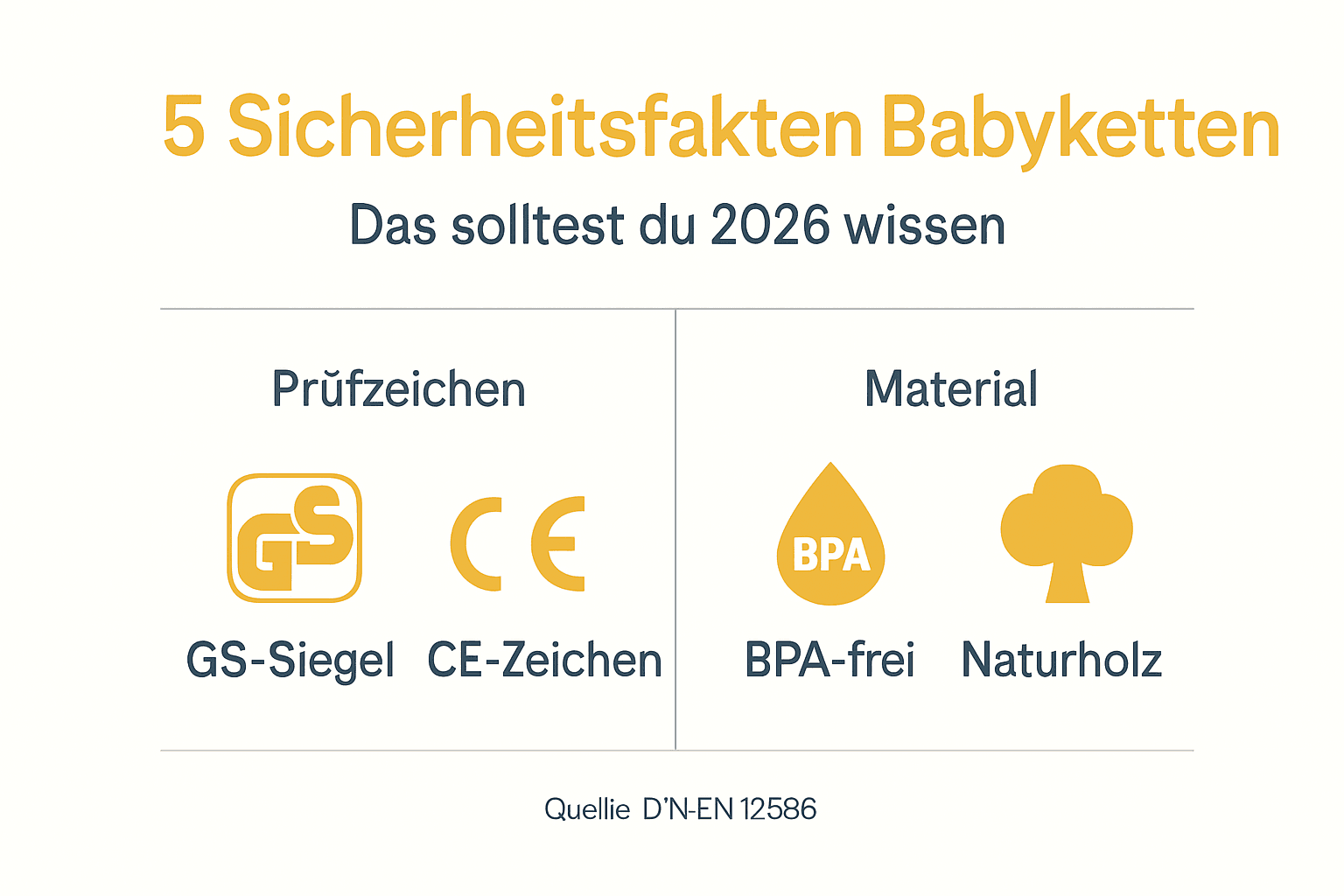 Übersicht: Die fünf wichtigsten Sicherheitstipps für Schnullerketten