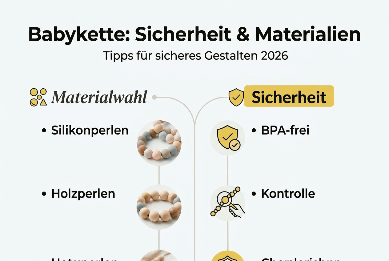 Übersicht: Worauf es bei Materialien und Sicherheit von Babyketten ankommt