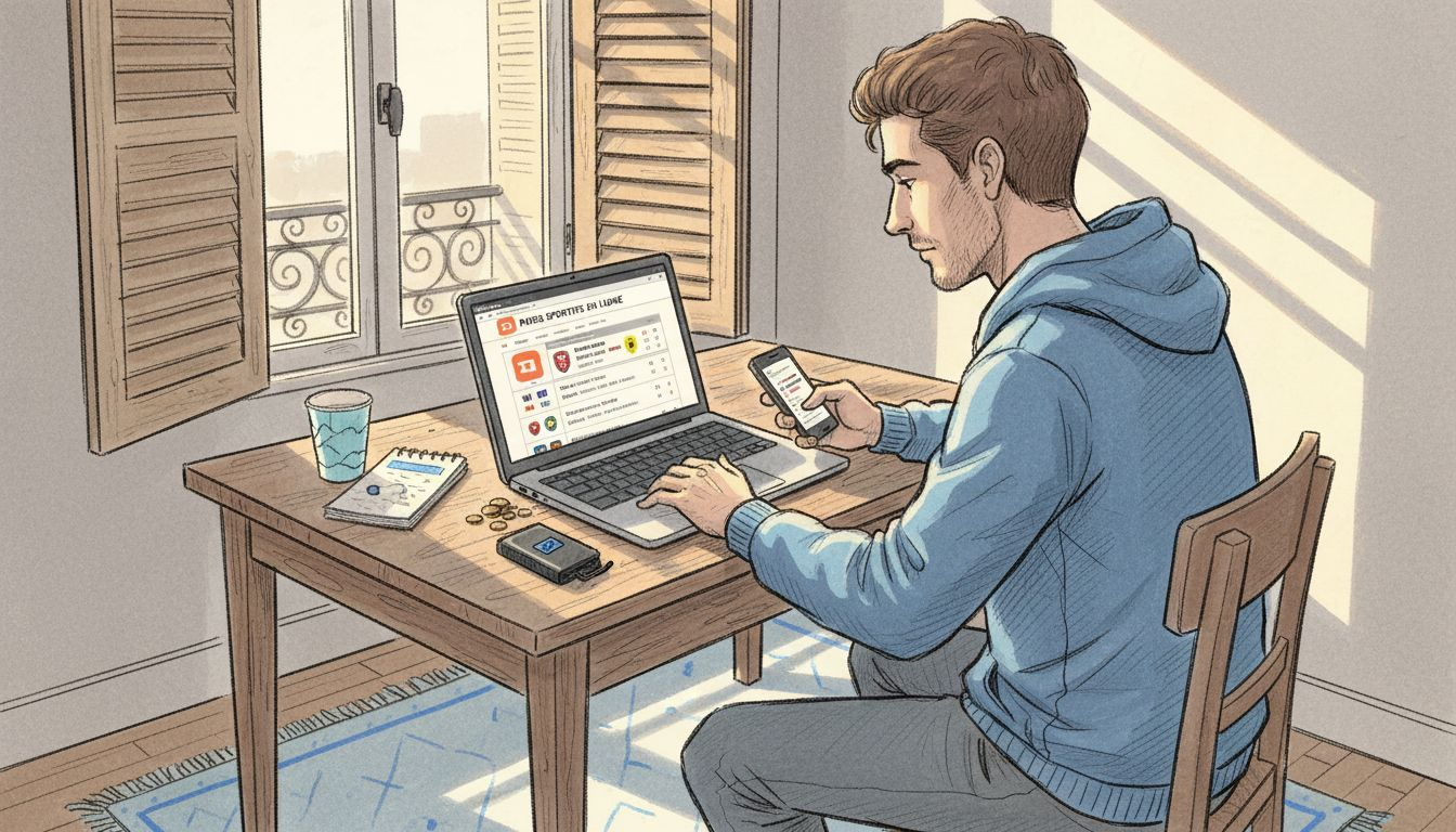 Un jeune passionné de paris sportifs mise désormais avec des cryptomonnaies.